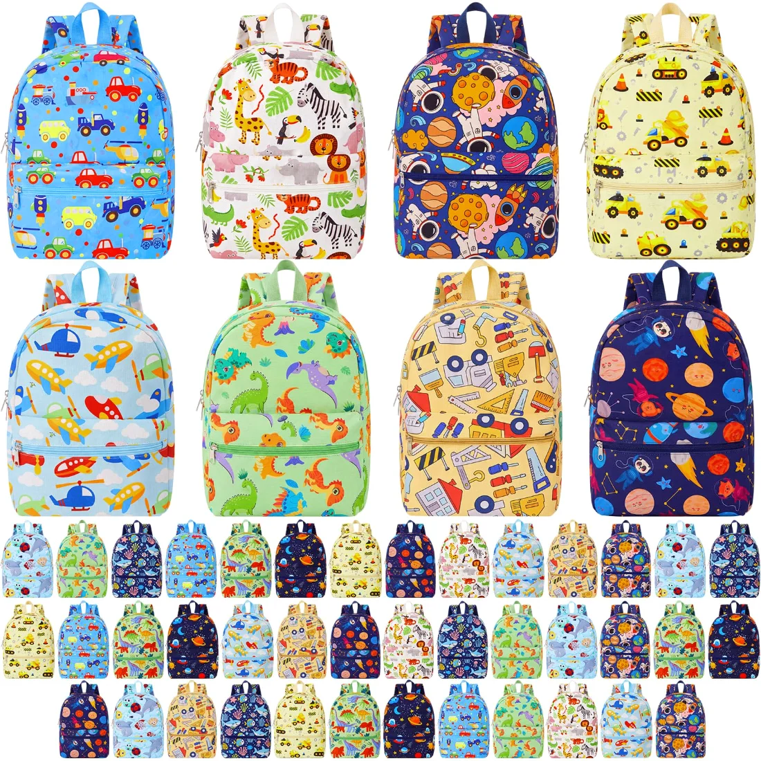Amylove Kids School Backpacks 15 Inch Dinosaur & Space