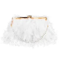 Amylove Feather Clutch Purse, frame 1