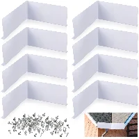 Amylove Gutter Splash Guard Rain Diverter for Roof Valley Gutter, frame 1
