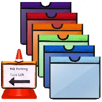 Amylove Set of 6 Traffic Cone Sleeve with Pockets, frame 1