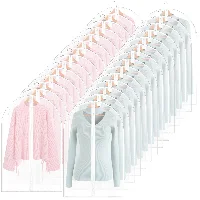 Amylove 24 x 32 Clear Garment Bags Full Zipper Suit Bags Lightweight, frame 1