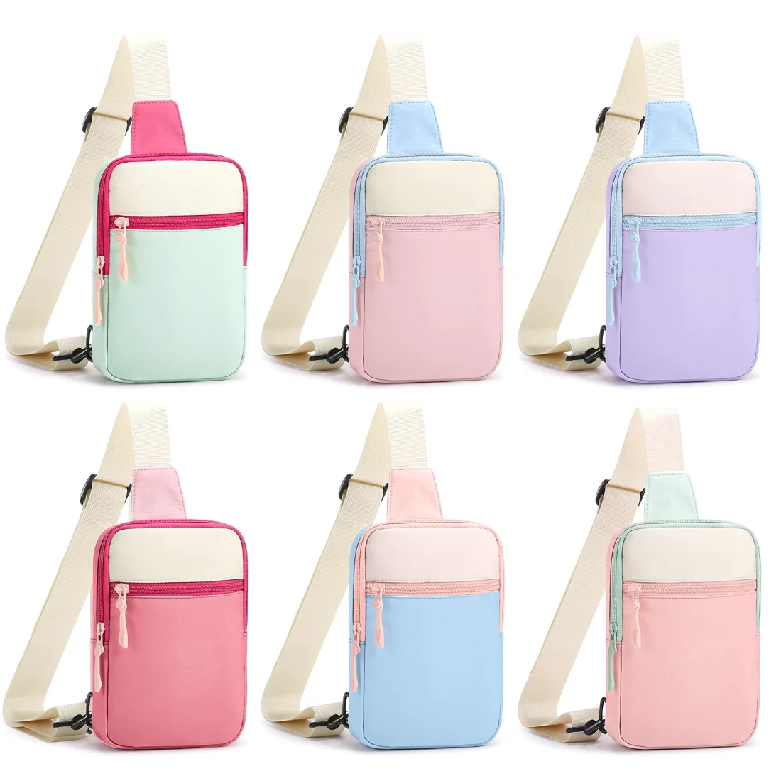 Amylove Vertical Crossbody Fanny Pack