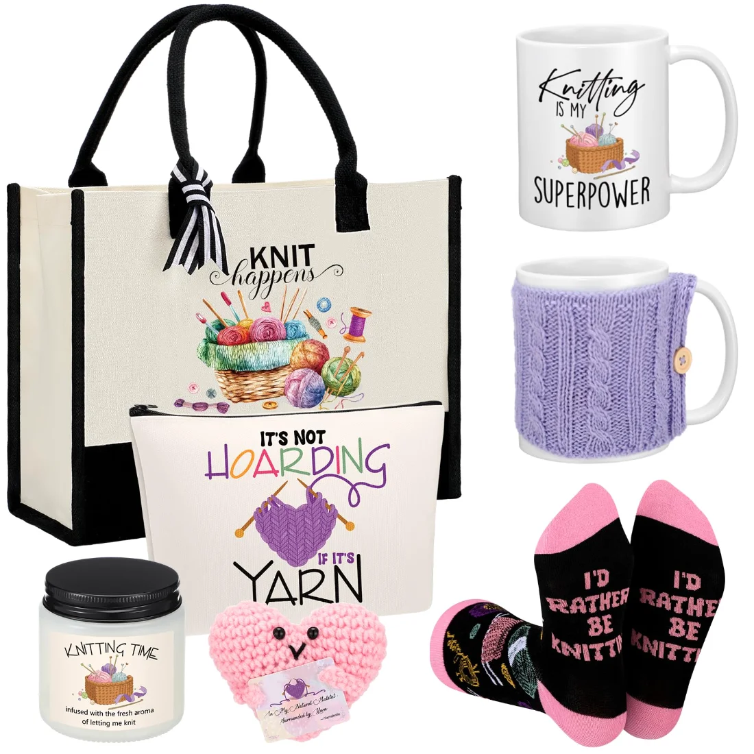 Amylove Crochet Gifts Set Knitting Gifts Set