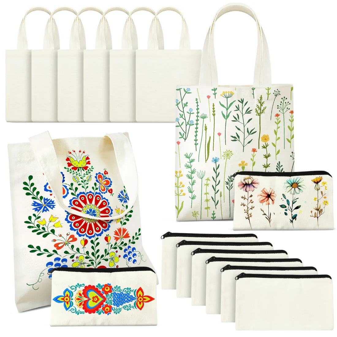 Amylove Mini Blank Bag Include Blanks Small Tote Bag Blanks and Small