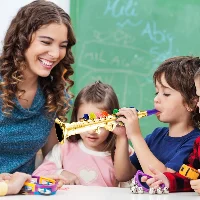 Amylove Set of 2 Toy Trumpet and Clarinet Toddlers Plastic, frame 2