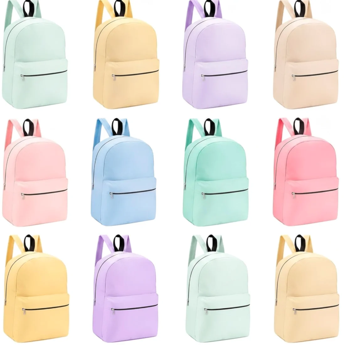 Amylove Backpack - 17 Inch Classic Bookbags Lightweight Outdoor